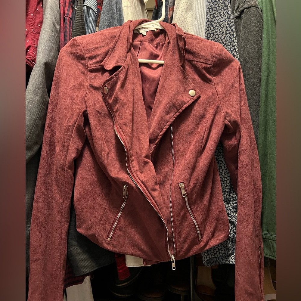 Burgundy jacket